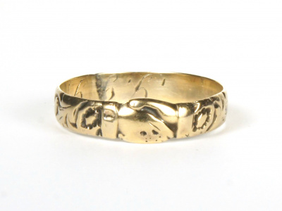 Fede-Ring, gold, von vorne