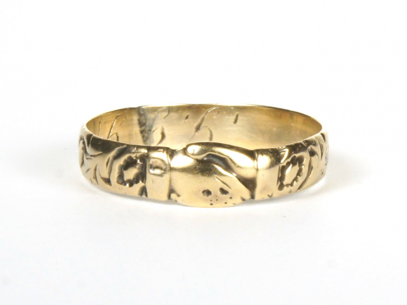 Fede-Ring, gold, von vorne