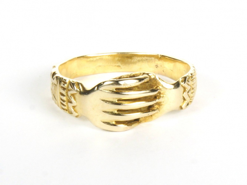 Fede-Ring, gold, von vorne